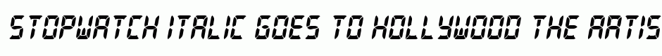 Stopwatch Italic