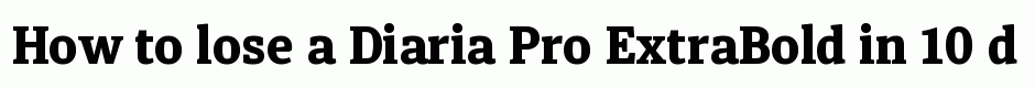 Diaria Pro ExtraBold
