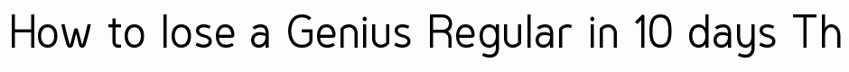 Genius Regular