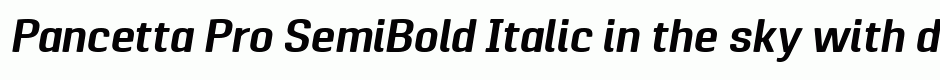 Pancetta Pro SemiBold Italic
