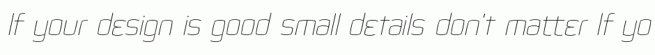 Quam thin italic
