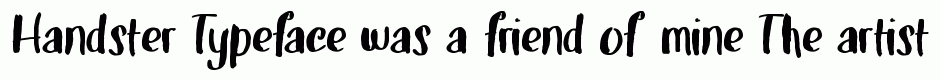 Handster Typeface