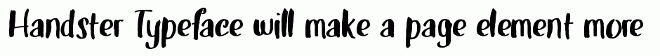 Handster Typeface