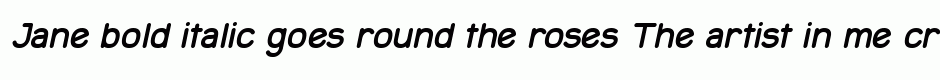 Jane bold italic