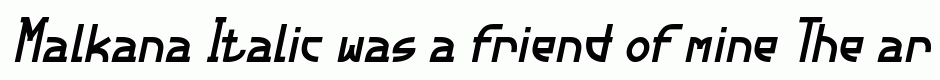 Malkana Italic