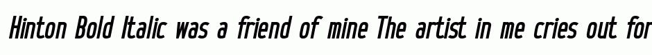 Hinton Bold Italic