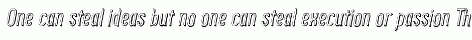 Zoo300 Sketch Shadow Italic
