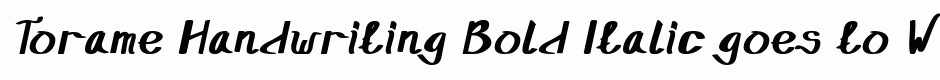Torame Handwriting Bold Italic
