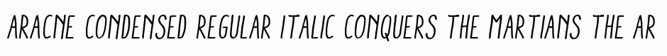 Aracne Condensed Regular Italic