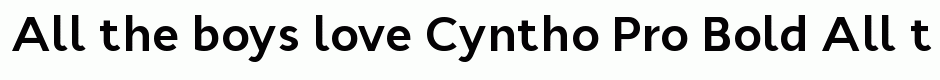 Cyntho Pro Bold