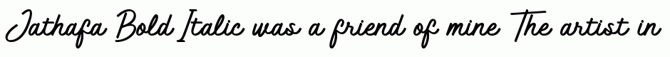 Jathafa Bold Italic
