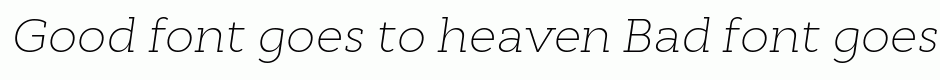 Cyntho Slab Pro ExtraLight Italic