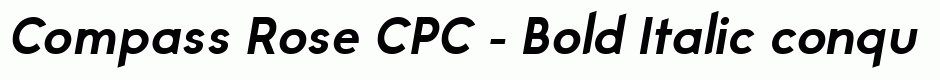 Compass Rose CPC - Bold Italic