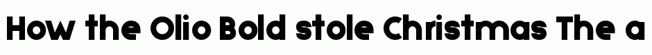 Olio Bold