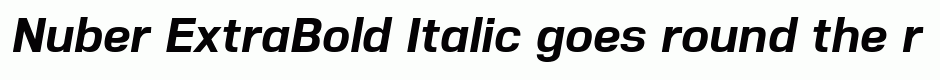 Nuber ExtraBold Italic
