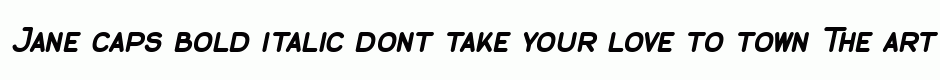 Jane caps bold italic