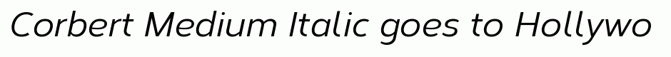 Corbert Medium Italic