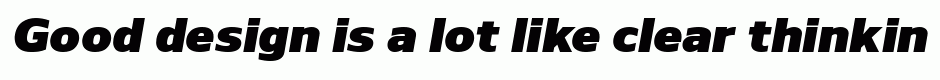 Nauman Black Italic