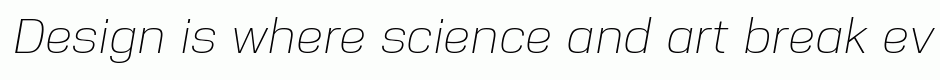 Nuber Light Italic