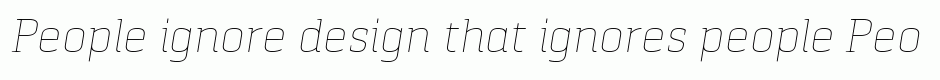 Pancetta Serif Pro Thin Italic