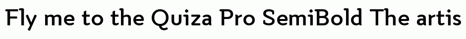 Quiza Pro SemiBold