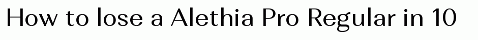Alethia Pro Regular