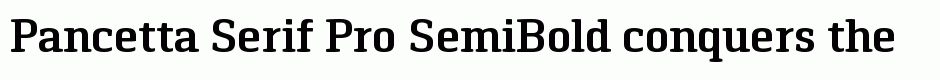 Pancetta Serif Pro SemiBold