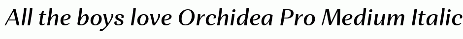 Orchidea Pro Medium Italic