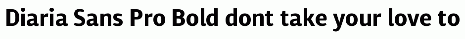Diaria Sans Pro Bold