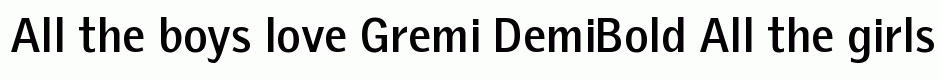 Gremi DemiBold