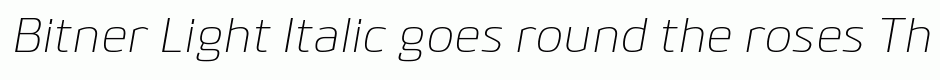 Bitner Light Italic