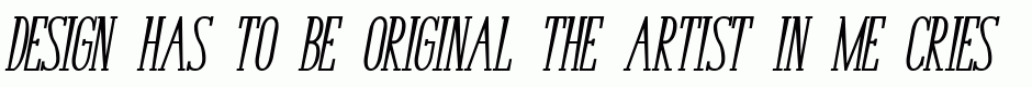 Bunga Cengkih Italic