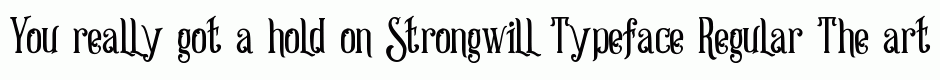 Strongwill Typeface Regular