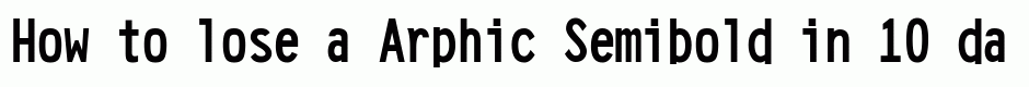 Arphic Semibold