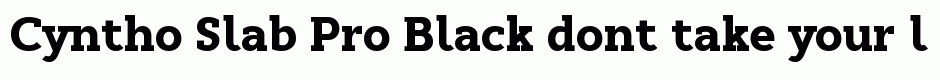 Cyntho Slab Pro Black