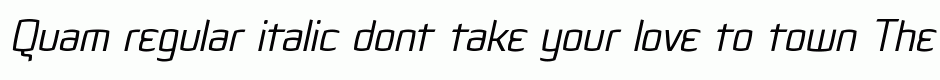 Quam regular italic