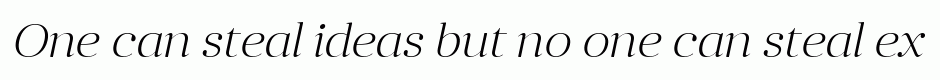 Anglecia Pro Display ExtraLight Italic