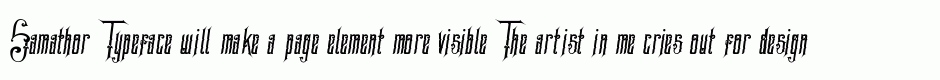 Samathor Typeface