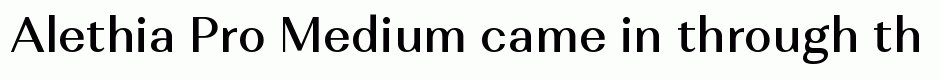 Alethia Pro Medium