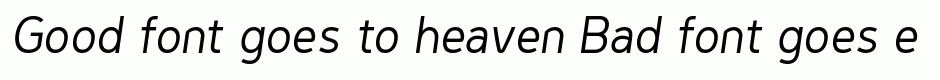 Genius Regular Italic