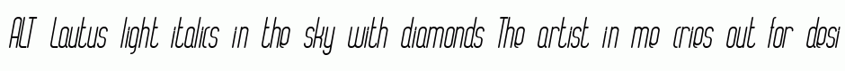ALT Lautus light italics