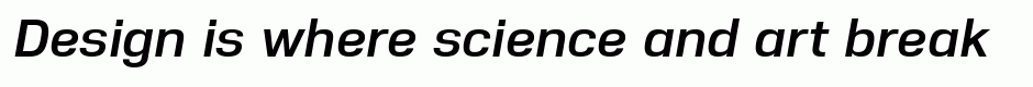 Nuber Bold Italic
