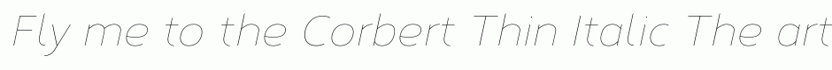 Corbert Thin Italic