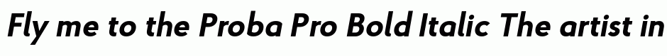 Proba Pro Bold Italic