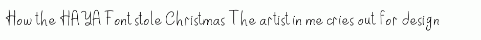 HAYA Font