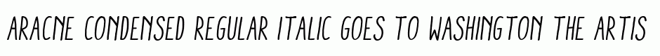 Aracne Condensed Regular Italic