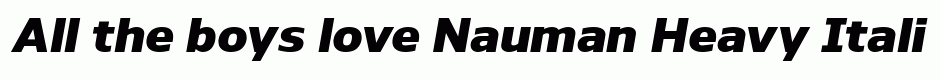 Nauman Heavy Italic
