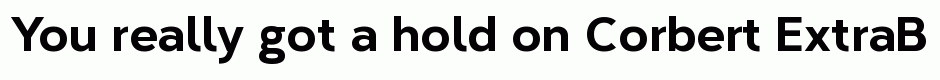 Corbert ExtraBold