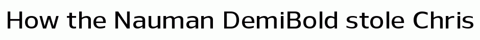 Nauman DemiBold