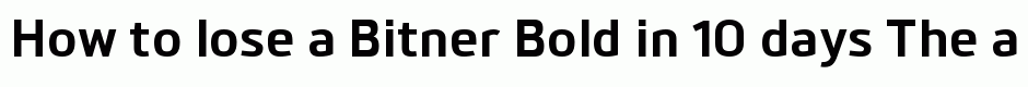 Bitner Bold